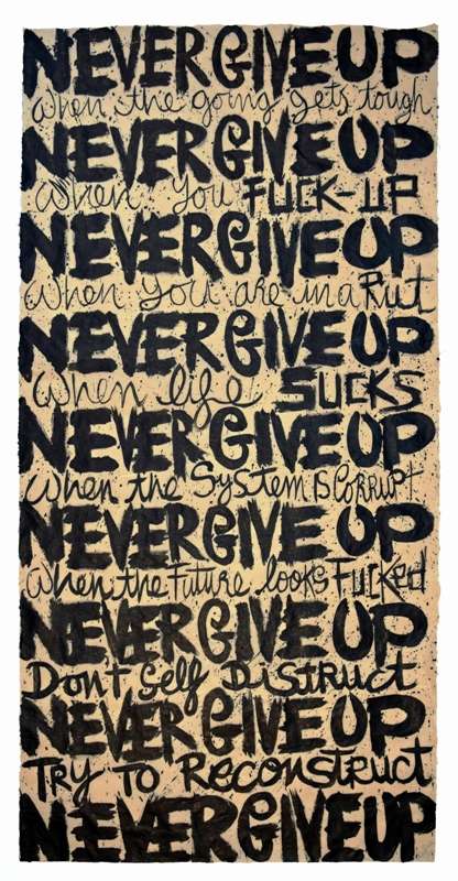 NEVER GIVE UP - My Constitution - Delphine Boël